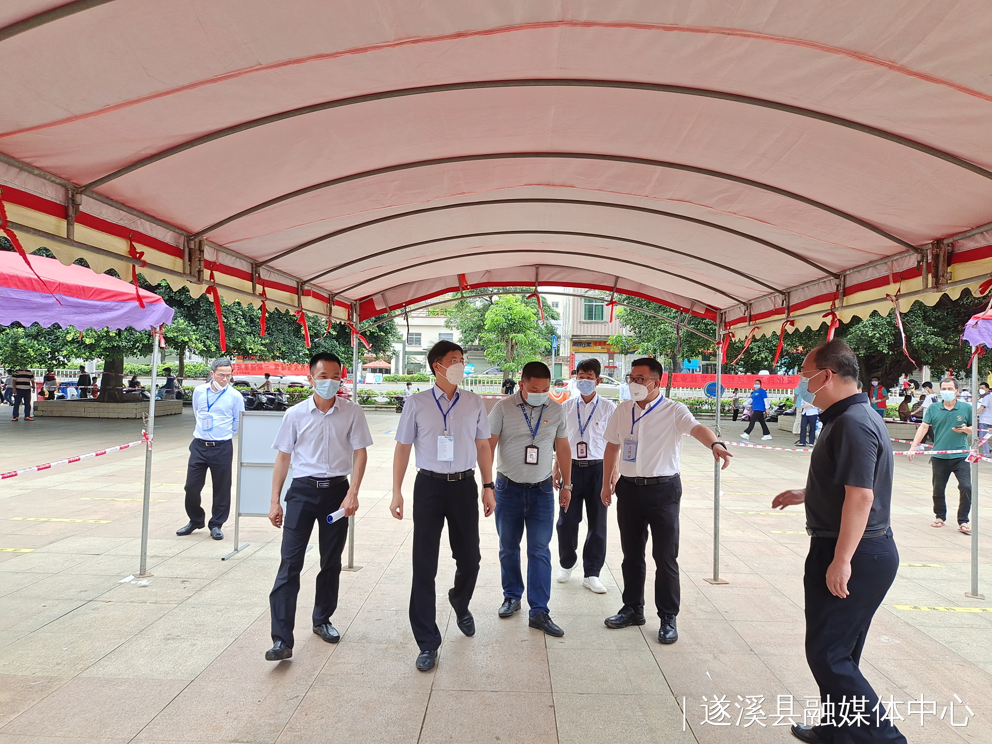 湛江市委常委组织部长谢水明率队到遂溪县督导疫情防控和核酸检测工作