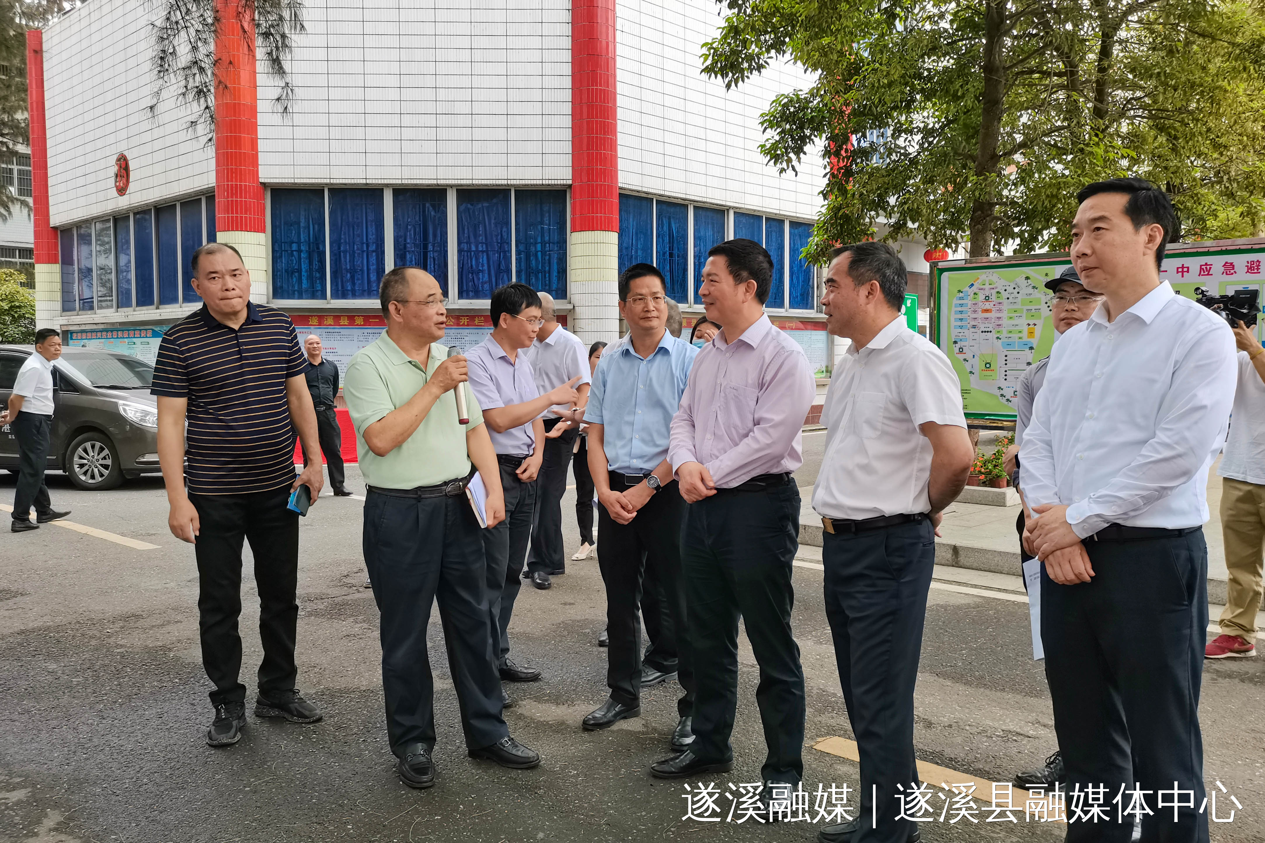 湛江市委副书记,市长曾进泽率队到遂溪检查调研:加强应急指挥管理推广